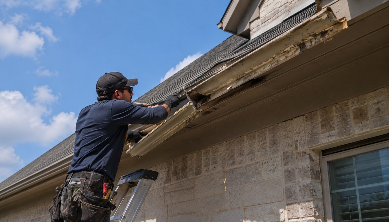 Gutter replacement in Dallas, TX